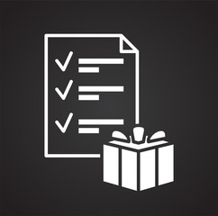 Fototapete - Online shopping list icon on white background for graphic and web design, Modern simple vector sign. Internet concept. Trendy symbol for website design web button or mobile app