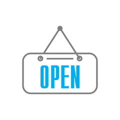 Fototapete - Online shopping open tab icon on white background for graphic and web design, Modern simple vector sign. Internet concept. Trendy symbol for website design web button or mobile app