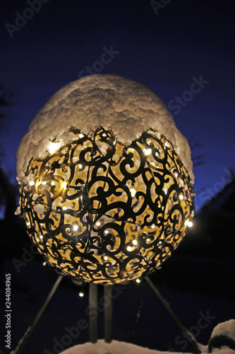 Garten Rasen Terasse Aussendekoration Feuerkugel Ornament Garten