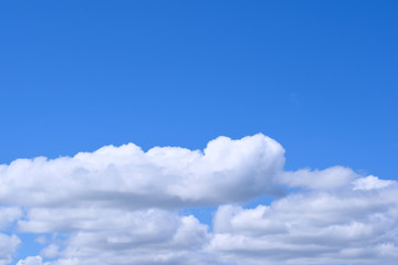 Blue Clear Cloudy Sky Atmosphere Background Clouds