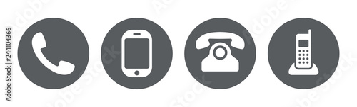 Fotomural Phone icon collection. Call sign. Vector