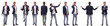 © ASDF - collage of various photos of a successful modern man