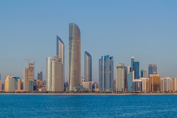 Skyline of Abu Dhabi, United Arab Emirates