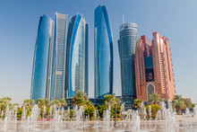 View Of Skyscrapers In Abu Dhabi, UAE