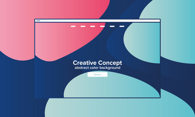 Abstract geometric background with bright colors. Creative web design concept for start page. User experience