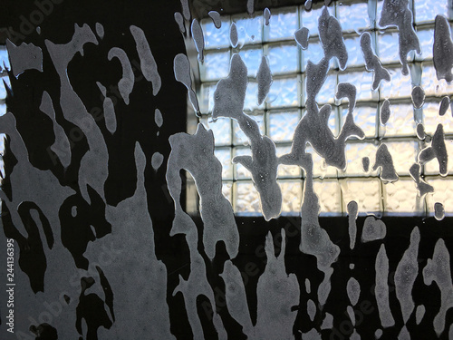 Valokuva Inside of an automobile view of an automatic car wash