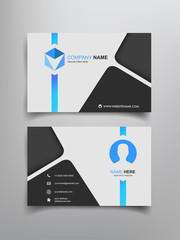 Sticker - business card template design with abstract frame