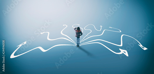 Arrows hard decision Fototapeta