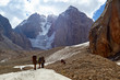 © Joe-L - group of mountaineers climbs to top of now-capped mountain, Fann, Pamir Alay, Tajikistan