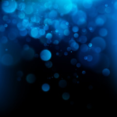 Wall Mural - Blue bokeh abstract background. EPS 10