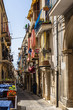 Colorful alley in Cefalù historc center, Palermo province, Sicily, Italy