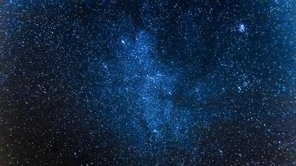 Wall Mural - moving milky way with comets at night in summer, timelapse, 4k
