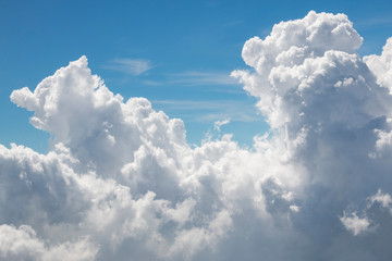 blue sky with clouds background.