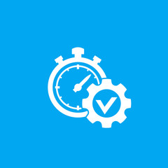 Wall Mural - time management vector icon