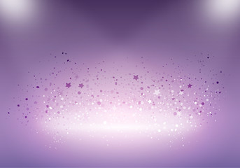 Aufkleber - Vector Scene with Light and Stars. Background Concept for Advertising.