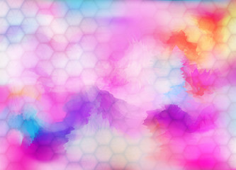 Poster - Vector Abstract Background with Colorful Paint Splashes. Indian Holi Festival Banner.