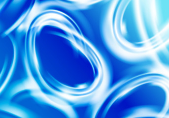 Aufkleber - Azure Glowing Water Surface Pattern. Vector Sea Ripple.