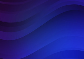 Fototapete - Abstract Blue Background with Waves. Vector Minimal Banner