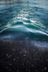 Wall Mural - blue waves in York Harbor Maine