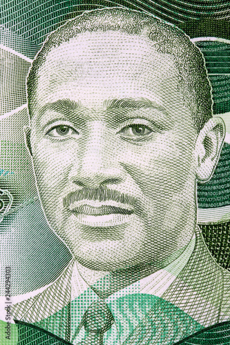 Cuadros en Lienzo Frank Worrell portrait from Barbadian dollars