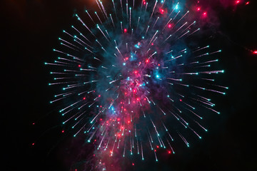 Festive firework, abstract background