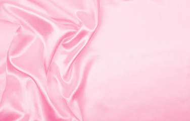 Wall Mural - Smooth elegant pink silk or satin texture as wedding background. Luxurious valentine day background design