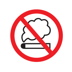 No smoking sign icon vector illustration eps