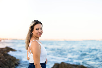 Young girl at the beach