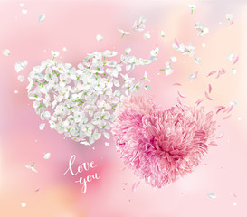 Wall Mural - Romantic vector image for Valentine's Day