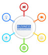 © Alex White - Infographic vector template for presentation, chart, diagram, graph, business concept with 6 options