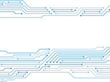 Blue Circuit Board Or Motherboard Texture Vector