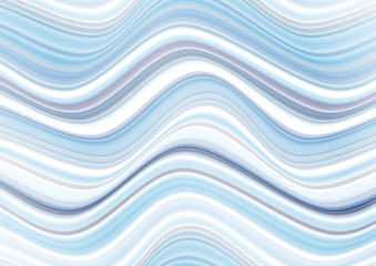 Wall Mural - Abstract background with volumetric blue waves. Dynamic surface movement.