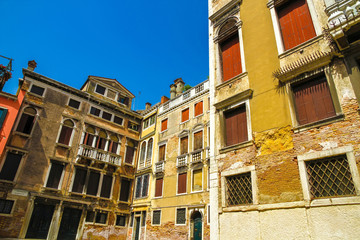 Wall Mural - View on the historic architecture in Venice, Italy on a sunny day.