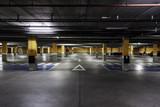 Fototapeta  - Indoor parking cars