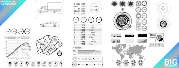 Poster - Modern modern infographic vector template with statistics graphs and finance charts. Diagram template and chart graph, graphic information visualization illustration