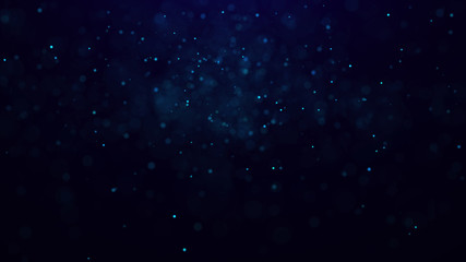 Poster - Dust particles. Abstract background of particles. 3d rendering. Dots background. Futuristic digital dots background