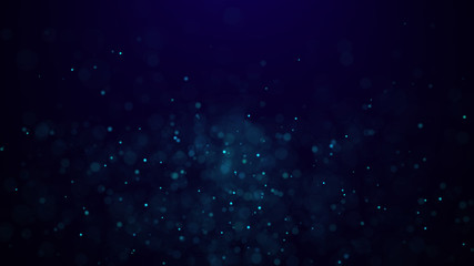 Poster - Dust particles. Abstract background of particles. 3d rendering. Dots background. Futuristic digital dots background