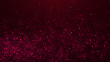 Poster - Dust particles. Abstract background of particles. 3d rendering. Dots background. Futuristic digital dots background