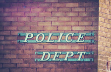 Retro Police Department Sign