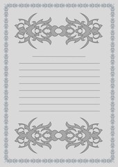 Fototapete - Stylish decorative vintage, retro label decor.