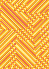 Fototapete - Stylish geometric vintage label in abstract style.