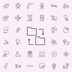 Poster - data exchange icon. New Technologies icons universal set for web and mobile