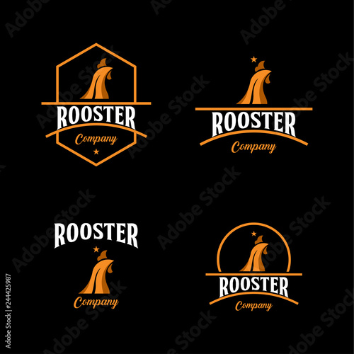 Fotografía Rooster Company Logo Vector Template Design Illustration