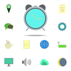 Poster - alarm clock icon. color web icons universal set for web and mobile