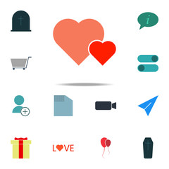 Aufkleber - hearts icon. color web icons universal set for web and mobile
