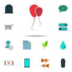 Aufkleber - balloons icon. color web icons universal set for web and mobile