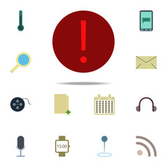 Aufkleber - Exclamation point icon. color web icons universal set for web and mobile