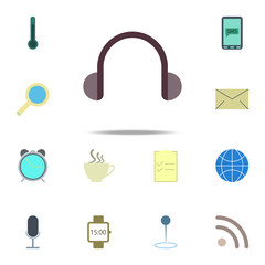 Aufkleber - headphones icon. color web icons universal set for web and mobile