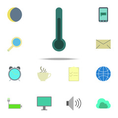Aufkleber - thermometer icon. color web icons universal set for web and mobile