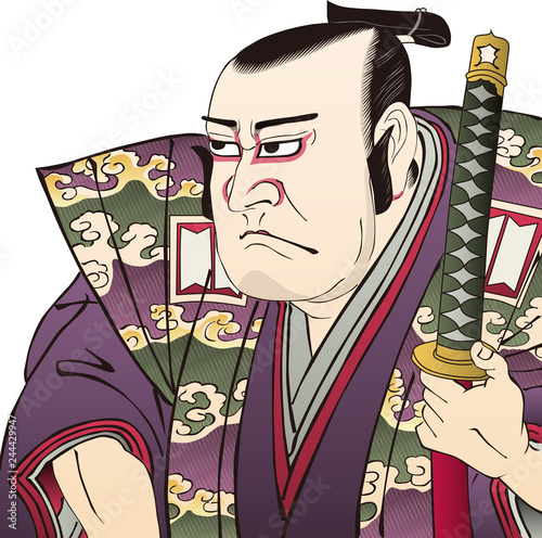 Dekoracja na wymiar  ukiyo-e-kabuki-aktor-czesc-15